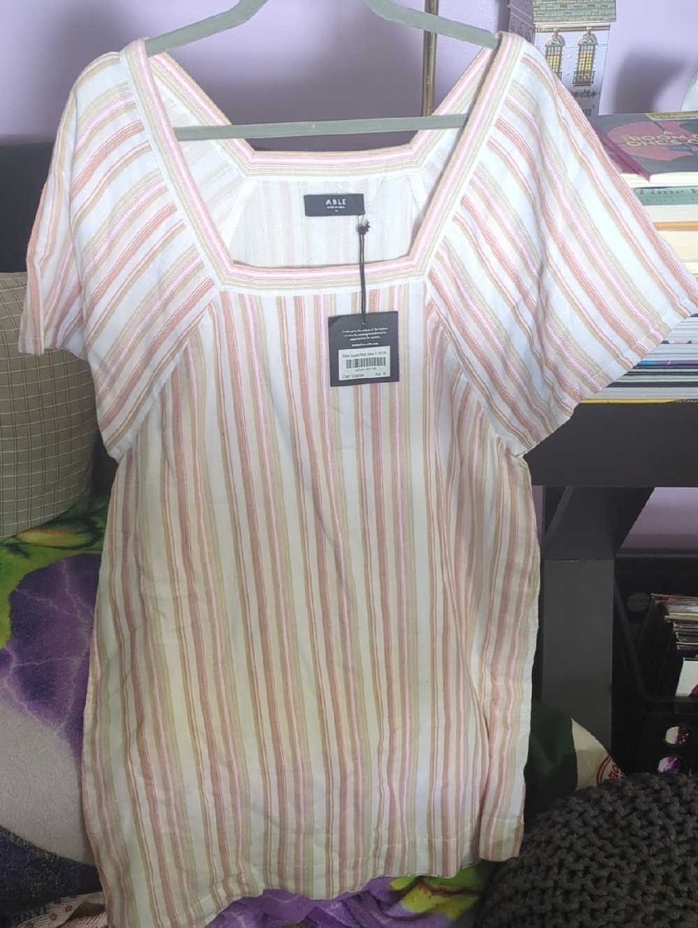 Able Striped Mini Dress